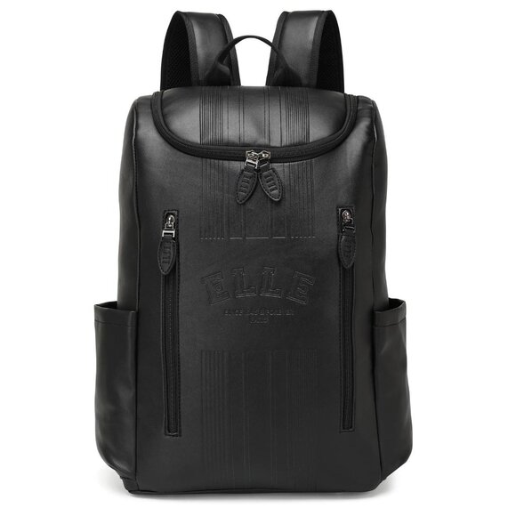 NEW Elle Roamer 22L Vegan Leather Backpack ELBPRMBK Black One Size - Picture 8 of 14